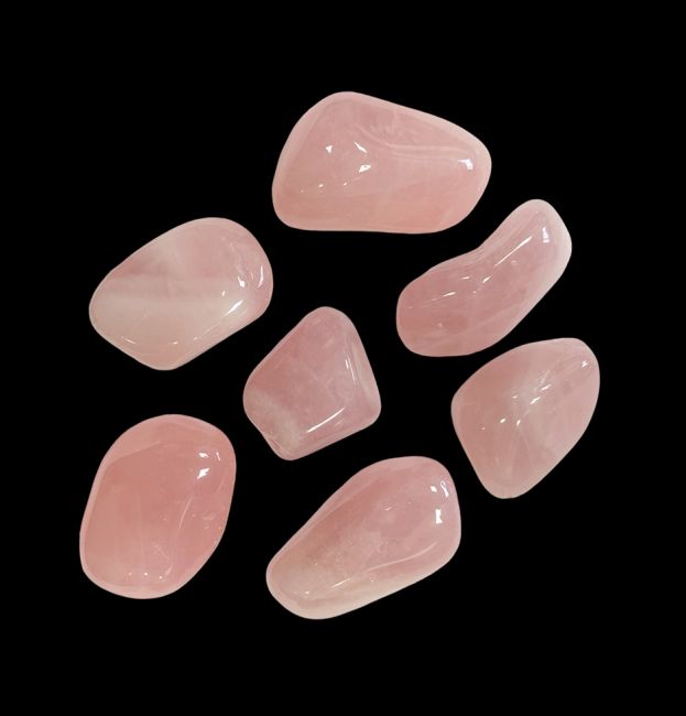 Quartz Rose A pierres roulées 250g