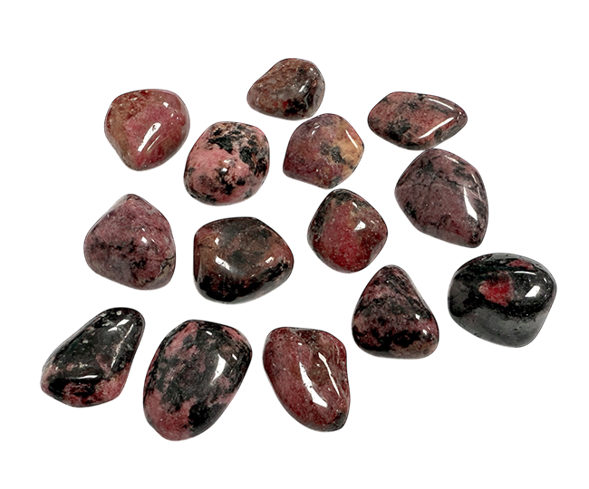 Rhodonite A pierres roulées 250g chez Arabesk