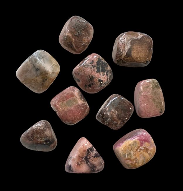 Rhodonite AB pierres roulées 2-3cm 250g