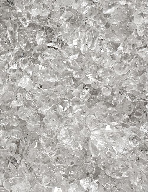 Cristal de Roche A Chips de pierres naturelles 3-5mm 500g