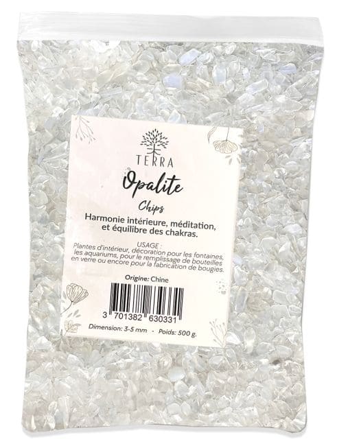 Opalite A Chips de pierres naturelles 3-5mm 500g