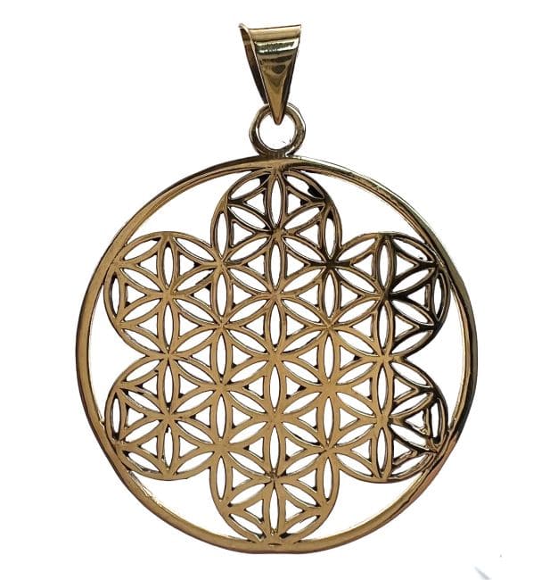 Pendentif Bronze  Fleur de vie 4cm