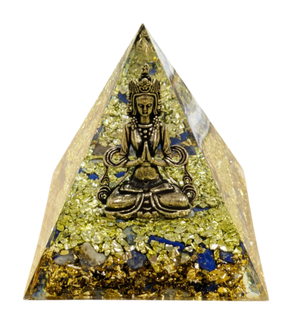 Orgonite Pyramide Shiva + Lapis chez Arabesk