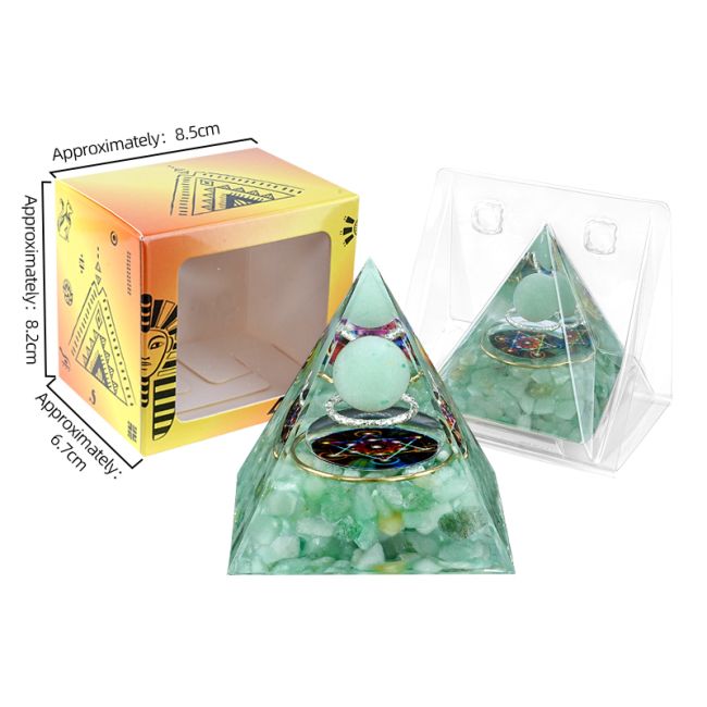Orgonite Pyramide Aventurine Verte Métatron chez Arabesk|fr