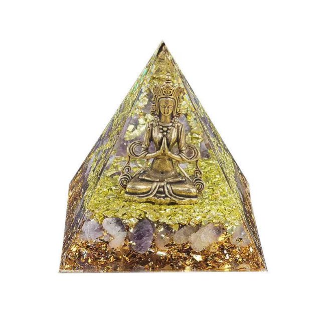 Orgonite Pyramide Shiva + Amethyste chez Arabesk
