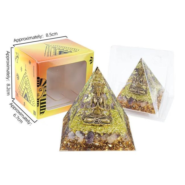 Orgonite Pyramide Shiva + Amethyste chez Arabesk|fr