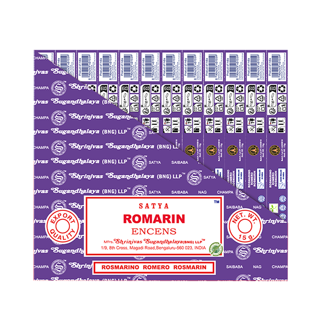 Encens Satya Rosemary Romarin 15g chez Arabesk|fr