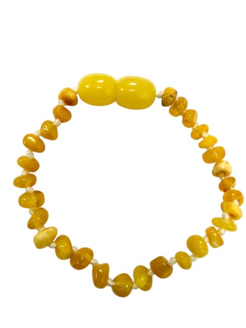Bracelet Bébé Ambre Baltique Laiteux vissable