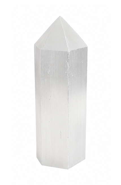 Tour Hexagonale en Sélénite 12cm 350g