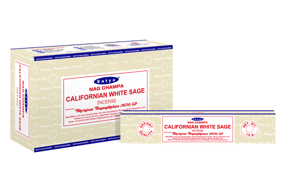 Encens Satya Californian White Sage 15g chez Arabesk
