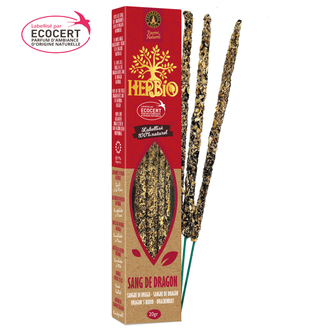 Encens Smudge Ecocert Herbio Sang de Dragon 20g chez Arabesk