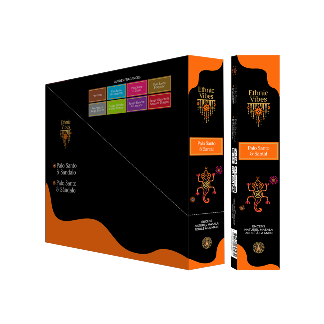 Encens Fragrances & Sens Ethnic Vibes Palo Santo & Santal Masala 15g chez Arabesk