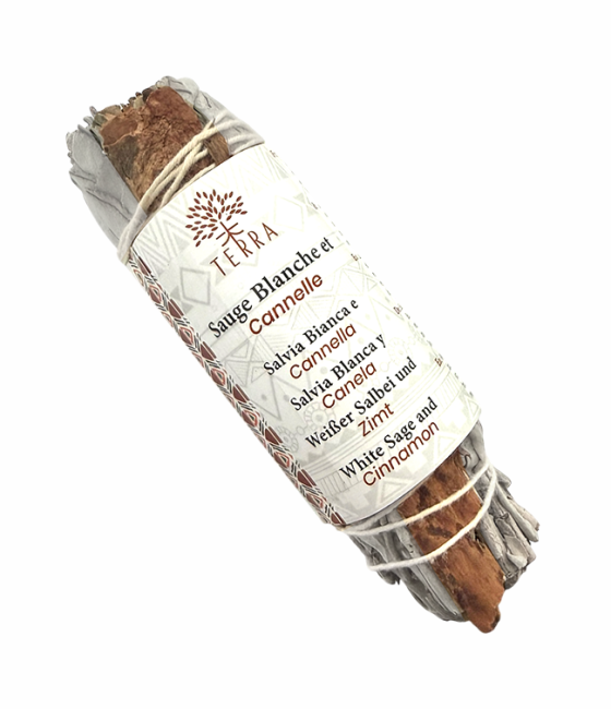 Sauge blanche & Cannelle fagot 25-30gr 10cm chez Arabesk|fr