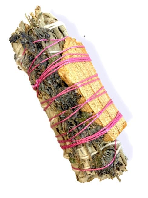Fagot de Sauge blanche Californie et Palo Santo 25-30g 10cm