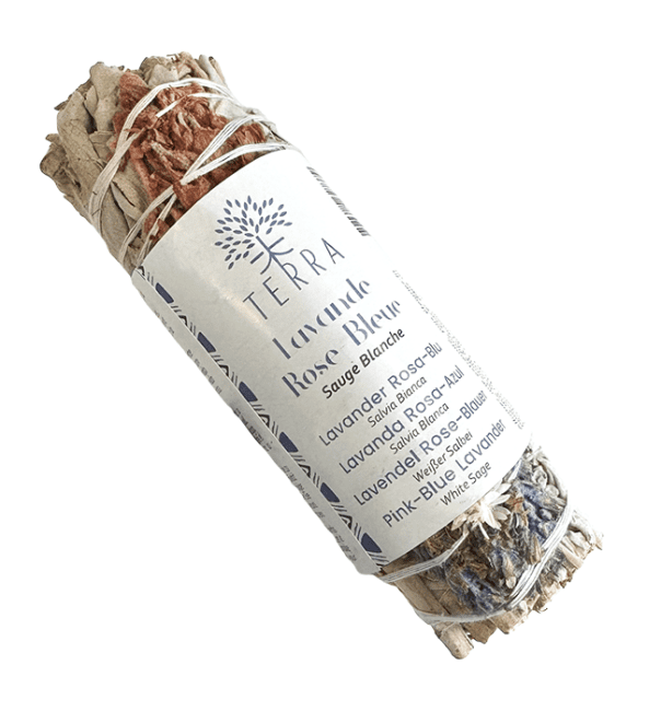 Sauge Blanche & Lavande Rose et Bleue Fagot 25-30gr 10cm