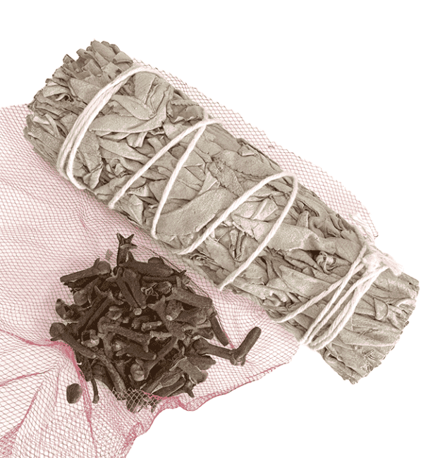 Sauge Blanche & Clou de Girofle Fagot 25-30gr 10cm