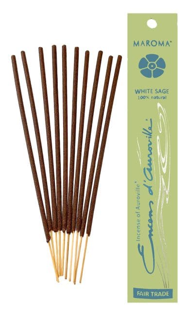 Encens d'Auroville Sauge Blanche 5x 10 Sticks