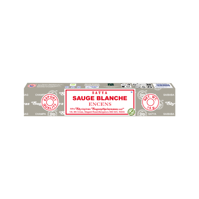 Encens Satya Sauge Blanche 15g chez Arabesk|fr
