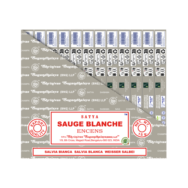 Encens satya sauge blanche 15g  2026 chez Arabesk|fr