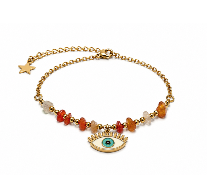 Bracelet Protection en Cornaline A – Mauvais Œil chez Arabesk|fr