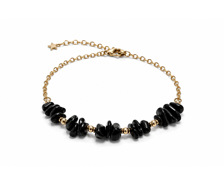 Bracelet Énergie en Tourmaline Noire A – Éclats de Pierre chez Arabesk|fr