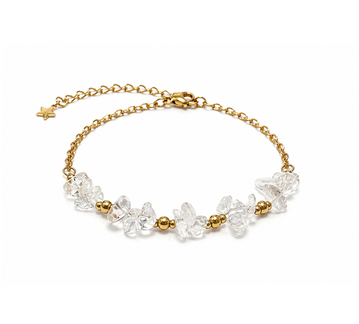 Bracelet Énergie en Cristal de Roche AA – Éclats de Pierre chez Arabesk|fr