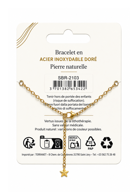 Bracelet Protection en Labradorite – Œil Protecteur chez Arabesk|fr