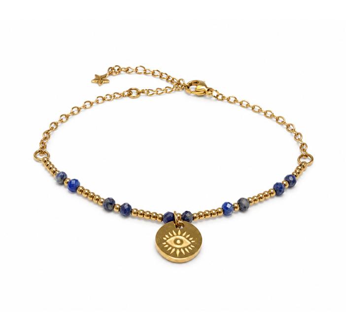 Bracelet Protection en Lapis-Lazuli A – Œil Protecteur chez Arabesk|fr