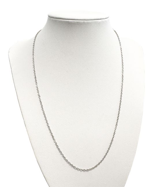 Collier Chaîne en Acier Inoxydable Mailles Forçat Ajustable 50cm x6