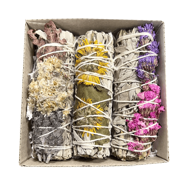 Set  Pétales de Douceurs & Sauge Blanche Fagot 25-30gr 10cm