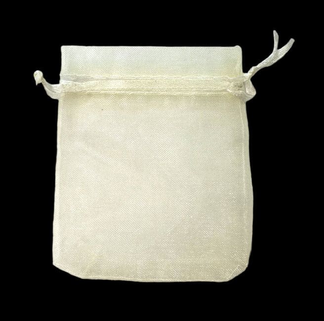 Sacs en Organza 7x9cm Beige (Lot de 100 pièces)