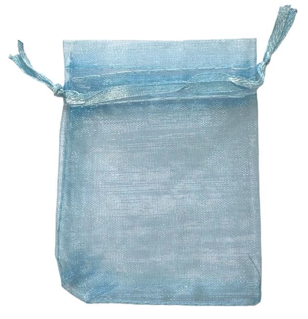 Sacs en Organza 7x9cm Bleu Clair (Lot de 100 pièces)