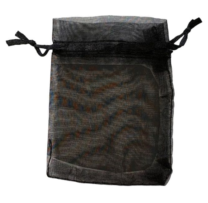 Sacs en Organza 7x9cm Noir (Lot de 100 pièces)