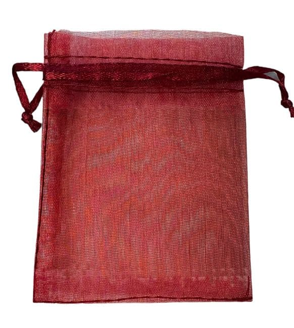 Sacs en Organza 7x9cm Rouge Bordeaux (Lot de 100 pièces)