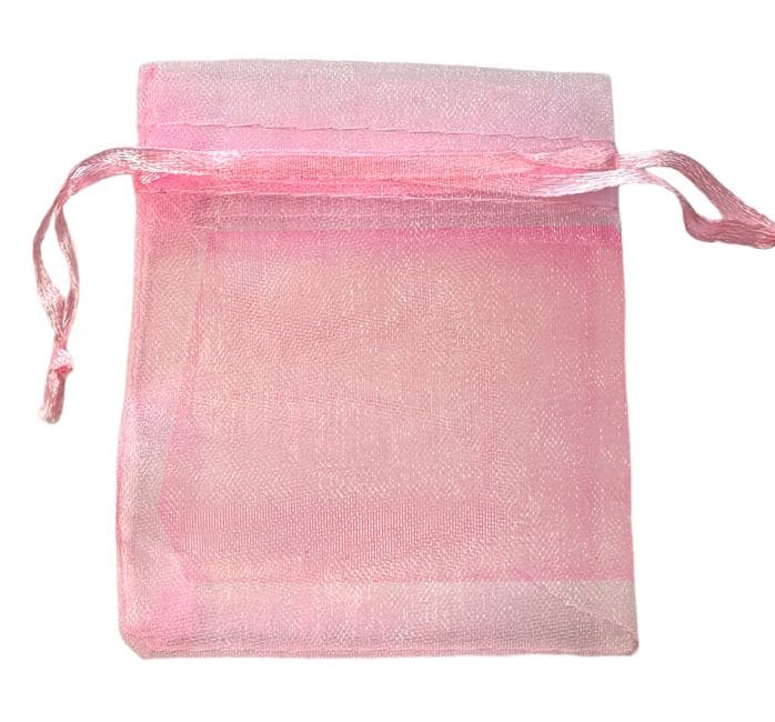 Sacs en Organza 7x9cm Rose (Lot de 100 pièces)