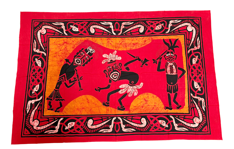 Tenture Batik Guerriers Africains chez Arabesk|fr