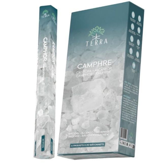 Encens Terra camphre hexa sans charbon 30grs