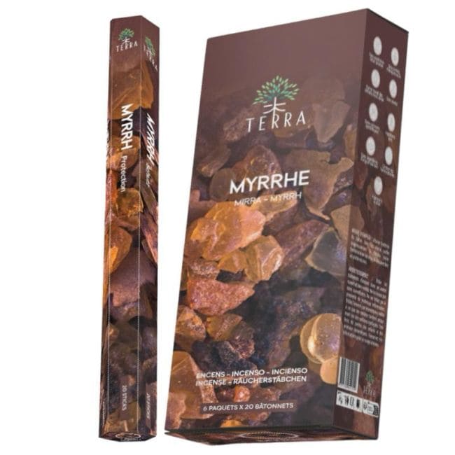 Encens Terra myrrhe hexa sans charbon 30grs