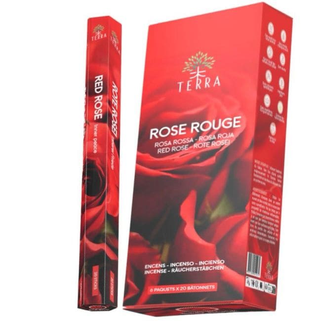 Encens Terra rose rouge hexa sans charbon