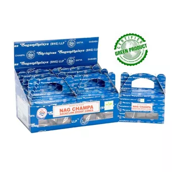 Cônes d’encens backflow Satya Nag Champa 24 cônes