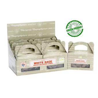 Cônes Backflow Satya Sauge Blanche 24 cônes