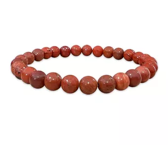 Bracelet Jaspe Rouge A perles 6-7mm