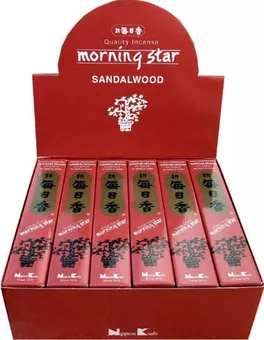 Encens Japonais Morning Star Bois de Santal 50 Bâtonnets