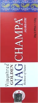 Encens Vijayshree Golden Nag Champa Hexagonal 20g