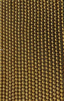 Fil de Perles Rondes Hématite Dorée A 8 mm