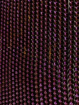 Fil de Perles Rondes Hématite Violet Doré A 6 mm