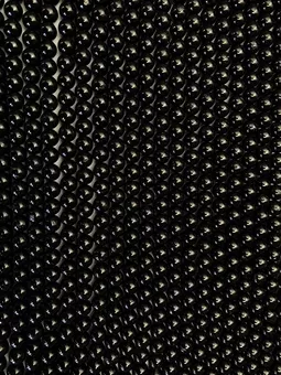 Perles Rondes sur Fil Tourmaline Noire A 8-9mm