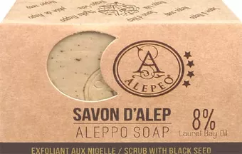 Savon d'alep alepeo exfoliant aux nigelle 8% 100g