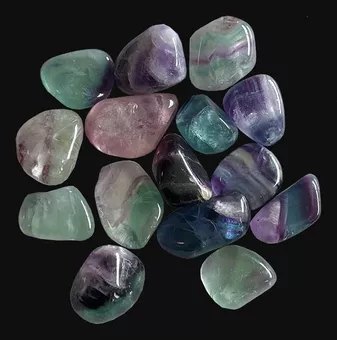 Fluorite Multicolore AA Pierres Roulées 2-3cm 250g