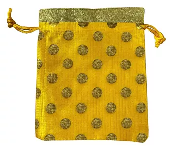 Petit Sac satiné jaune pack 48 pcs